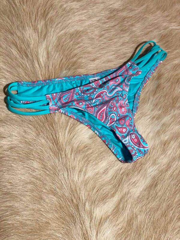Dippin Daisy's Turquoise Purple Bikini Bottom